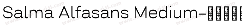 Salma Alfasans Medium字体转换